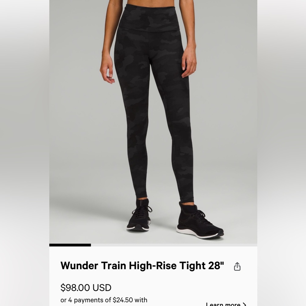 Lululemon Wunder Under High Rise tight *worn only a few times .. like new!*